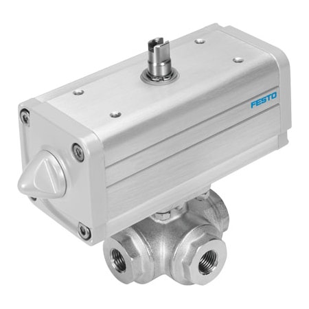 Festo Ball Valve Actuator Unit VZBA-11/2"-GGG-63-32L-F0405-V4V4T-PP60-R VZBA-11/2"-GGG-63-32L-F0405-V4V4T-PP60-R